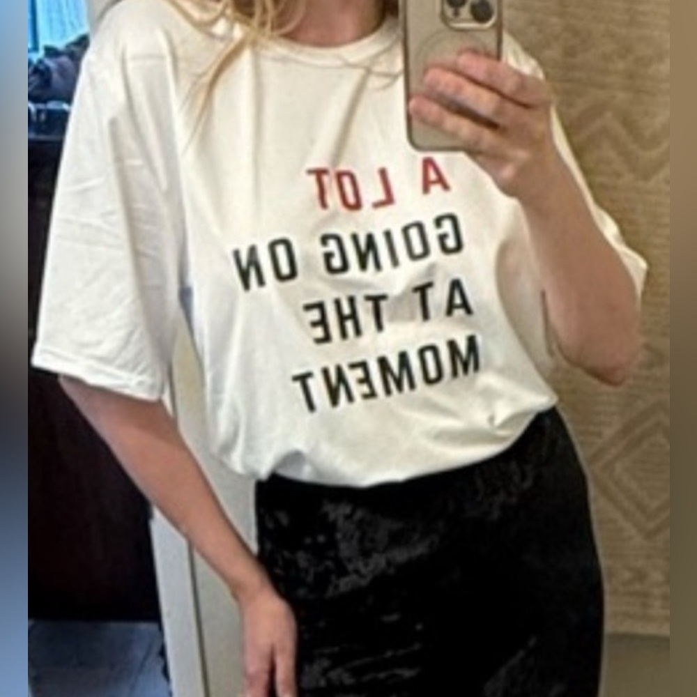 NWOT Taylor Swift Red Tour “A Lot  Going On At The Moment” Shirt